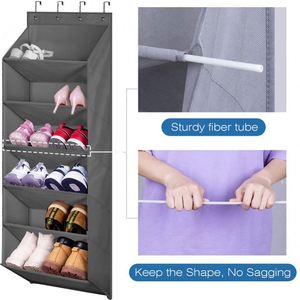 Heavy Duty Organizador De Sapateira Suspensa Deep Pockets Over the Door Hanging Shoe Rack Organizer with <b>Hooks</b> - Product Image 6