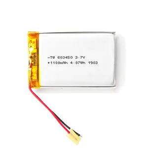 Pse tw603450 1100mAh 3.7V nhà máy bán buôn ODM OEM có thể sạc lại Polymer Lithium Ion pin Li-Po ở thâm quyến