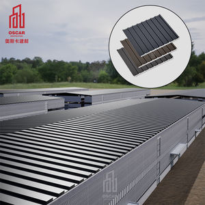 Paneles de Techo de Aluminio Ligeros Resistentes a la Intemperie, Canaletas <span class=keywords><strong>para</strong></span> Lluvia, Decoración de Edificios Exteriores, Paneles de Techo Aislados - Product Image 2