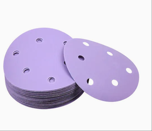 115 125 150Mm 5 Inch Màu Tím Đa-Lỗ Mài Mòn Móc Và Vòng Lặp Sanding Đĩa Cho Ô Tô Xe Sanding - Product Image 1