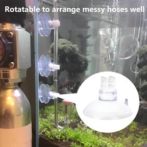 AccEncyc Set di Clip per ventosa in acquario trasparente da 24 pezzi