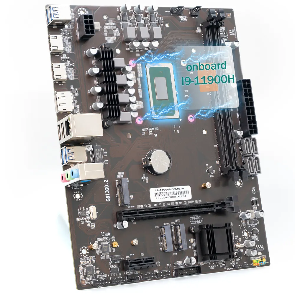OEM ODM HM570 Motherboard with Integrated Intel Core I5 i7 I9 CPU for Computer Desktop