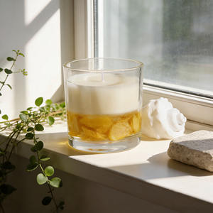 Vela de Cera de Soja Natural con Flores de Coral, Decoración para Floristerías con Temática Oceánica, Difusor de Aromas - Product Image 1