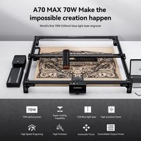 Atomstack X70 A70Max 360W CNC, zone de travail 850*800mm, autofocus avec assistance pneumatique, machine de gravure et de découpe laser DIY pour bois, MDF, métal, idéale comme cadeau