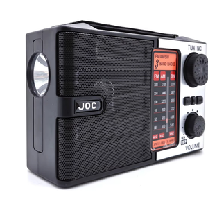 Factory Black Portable 3 Band FM AM SW Radio with Leather Handle <b>USB</b> TF MP3 <b>Player</b> 1000mAh-1999m Rechargeable Outdoor Home Radio - Product Image 3