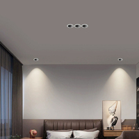 Spot réglable Dali 7W 12W 24W Commercial Down Light Dimmable Encastré au plafond Hôtel Anti-éblouissement COB LED Downlight