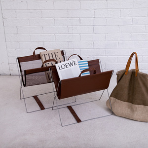 Desktop Storage Rack <b>Canvas</b> Foldable Organizer 2 Tier Standing Type Office Book Snack Basket Multi Functional Storage <b>Box</b> - Product Image 1