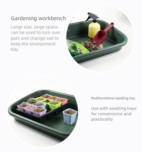 Vassoio Monopezzo Grande <span class=keywords><strong>per</strong></span> Trapianto e Giardinaggio Indoor, Ideale <span class=keywords><strong>per</strong></span> Semina, Miscelazione del Terreno e Ripotatura - Product Image 2
