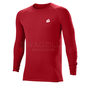 Men's Premium Quality Custom Rash Guards Breathable Spandex/Polyester Full Sleeve 220g Mma Rash Guard - Product Image 1