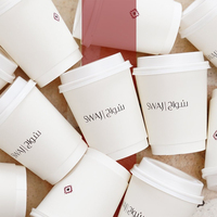 Tasse de papier à double paroi jetable personnalisable Tasse de papier recyclable 8oz 12oz 16oz Tasse de papier de café