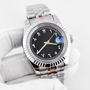 Montre automatique pour homme avec mouvement japonais <span class=keywords><strong>NH35</strong></span>, 36 mm, 39 mm, cristal saphir, cadran arabe, logo stérile, logo personnalisé - Product Image 3