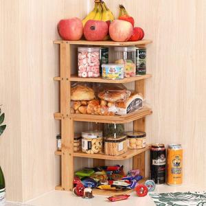 Three Tier Bamboo <b>Kitchen</b> <b>Storage</b> <b>Rack</b> 3 Floors Multi Functional Countertop Organizer - Product Image 3