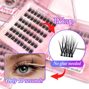 Extensions de <span class=keywords><strong>cils</strong></span> individuelles classiques à presser avec logo personnalisé, lot en vrac de styles variés, pack de <span class=keywords><strong>cils</strong></span> en grappe auto-adhésifs - Product Image 6