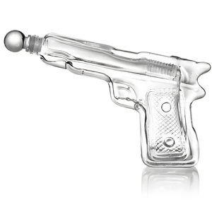 Botella de Vino de Vidrio con Forma de Pistola, Decantador de Whisky con Tapón, Botella de Licor con Forma de Pistola para Tequila, Vodka, Brandy, 250 ml - Product Image 3