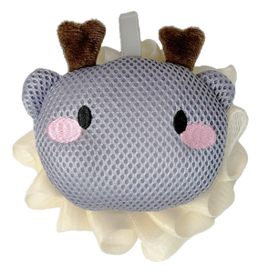 Exfoliant léger de conception de dragon-Bouffée de douche réutilisable à séchage rapide Polyester/éponge/PE pour les soins du corps Bain de spa quotidien - Product Image 1