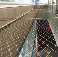 Filet de protection en acier inoxydable robuste - Filet de sécurité personnalisable pour la protection contre les chutes sur les chantiers de construction