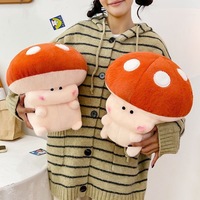 Peluche Champignon Mignonne et Amusante - Jouet en Peluche Doux et Câlin pour Enfants et Petite Amie, Cadeau de Saint-Valentin, Matière Polyester