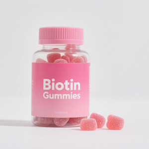 Suplementos Vitamínicos Veganos en Gomitas, Gomitas de Biotina para un Cabello y Uñas Fuertes, Piel Saludable, Ayuda Durante el <span class=keywords><strong>Embarazo</strong></span> - Product Image 1