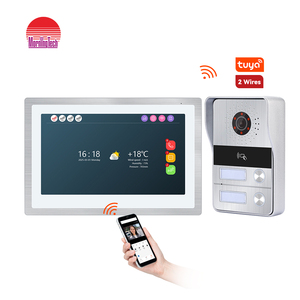 <span class=keywords><strong>Kit</strong></span> de <span class=keywords><strong>videoportero</strong></span> IP inteligente Tuya de <span class=keywords><strong>2</strong></span> cables de 10,1 pulgadas, kits de <span class=keywords><strong>videoportero</strong></span> para villas, oficinas pequeñas o casas unifamiliares - Product Image 1