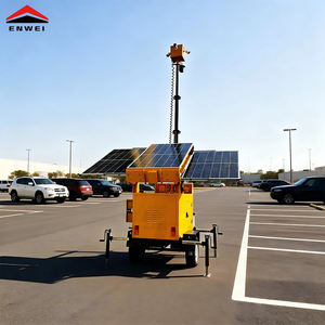 Système de <span class=keywords><strong>surveillance</strong></span> portable à énergie solaire, remorque de sécurité solaire, remorque mobile multifonctionnelle de vidéosurveillance solaire pour événements en plein air - Product Image 3