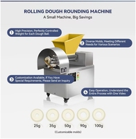 Mini machine semi-automatique pour la fabrication de pain, de pizza et de gâteaux, diviseuse, bouleuse et rouleuse entièrement automatique pour boulangerie