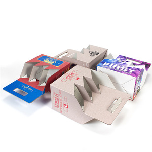 Emballage personnalisé OEM pour la bière et les alcools de fête, boîte à <span class=keywords><strong>vin</strong></span> en papier kraft <span class=keywords><strong>blanc</strong></span> biodégradable robuste pour 6 bouteilles - Product Image 2