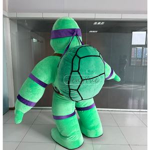 Tortue <span class=keywords><strong>Ninja</strong></span> géante gonflable pour marcher Costume de mascotte Cosplay Party Carnival Cartoon gonflable Green Muscle <span class=keywords><strong>Turtle</strong></span> Costume - Product Image 6