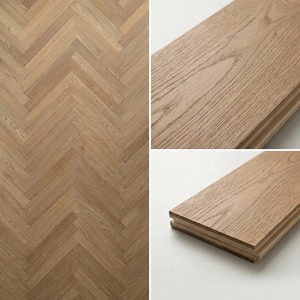 Plancher stratifié en bois dur de bouleau et noyer noir ENF brossé teinté, 600*78*14mm, épaisseur de placage 1.2mm, pour extérieur et sous-sol - Product Image 6
