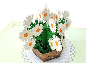 3D Popup flor blanca Tarjetas Felicitaciones Regalos para Mujeres Jefe Mejores Amigos Madre Padres <span class=keywords><strong>Cumpleaños</strong></span> Aniversario - Product Image 6