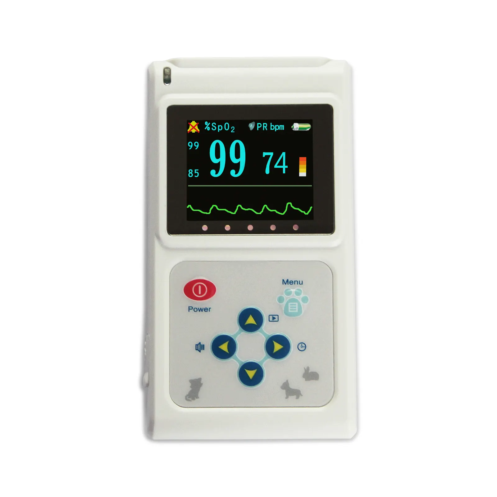 CONTEC-oxímetro de pulso para uso veterinario, equipo médico con interfaz USB, CMS60D-VET