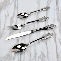 Ensemble de couverts de luxe en or pour les mariages, les dîners et les fêtes; couverts légers, couverts, prix compétitif de l'Ouest pour les hôtels étoilés