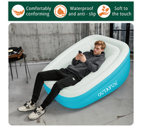 Canapé gonflable portable moderne en PVC OUTAFUN, chaise gonflable confortable à une place, pour chambre à coucher, extérieur, camping, festivals