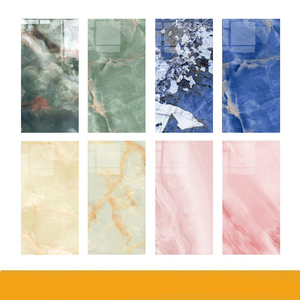 Carreaux de sol en marbre bleu vert de luxe 600X1200 résistants aux acides Garantie 5 ans Design moderne Extérieur Salle à manger Sous-sol Jardins Villas - Product Image 6