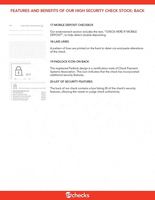 Papier de sécurité à filigrane haute définition pleine page personnalisé pour les informations d'entreprise