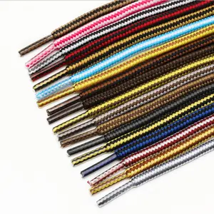 Youki Custom Fashion hochwertige 4mm breite 0,6-1,8 m lange Arbeits stiefel Schnürsenkel Workwear Schnürsenkel runde Schnürsenkel