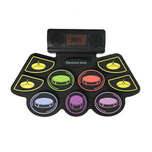 Batería Electrónica Enrollable Personalizada para Niños Principiantes, Set de Batería de Jazz <span class=keywords><strong>Plegable</strong></span> con Altavoz y Soporte - Product Image 3