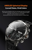 Jam Tangan Pintar H19 64GB Jaringan 4G dengan Kartu SIM 1900mAh Layar AMOLED 720*720 Tampilan Detak Jantung 2" GPS WiFi Kartu SIM untuk Pria Hitam