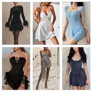 Ropa Usada de Alta Calidad al por Mayor, Vestidos de <span class=keywords><strong>Segunda</strong></span> <span class=keywords><strong>Mano</strong></span> para Mujer, Vestidos Largos de Seda de Moda para Mujer, Fardos de Ropa Usada para Mujer - Product Image 5