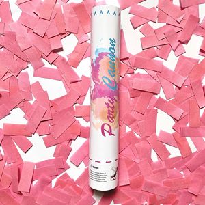 Wholesale Gender Reveal Hand Twist Confetti <strong>Popper</strong> Pink Square Paper Bits Birthday Party Shooting Decoration Cannons - Product Image 1