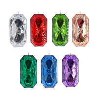 Pendentif en cristal acrylique, décoration de Noël en plastique à suspendre, strass, décoration de fête, décoration de la maison, décoration de festival, Pâques, Ramadan