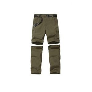 Pantalon cargo multi-poches de voyage et de randonnée à séchage rapide avec fermeture éclair amovible pour enfants et jeunes - Product Image 1