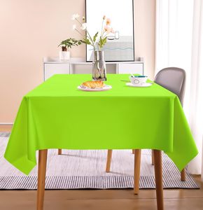 Fábrica personalizar tela no tejida mantel impermeable cubierta de mesa de Color sólido para Hotel fiesta boda - Product Image 4