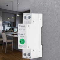 Mini interrupteur intelligent MCB WIFI en plastique pour la vie à la maison 63A compteur d'énergie industriel Kwh mesure surveillance disjoncteur minuterie