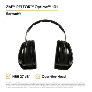 อุปกรณ์ป้องกันการได้ยิน Peltor เพื่อป้องกันการ101ที่ครอบหูเหนือศีรษะ H7A 25 dB NRR หูฟังแบบปรับได้รองรับ E-A-rfit - Product Image 2