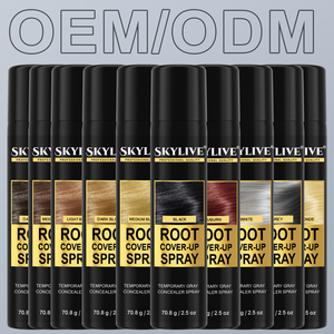 SKYLIVE racine retouche Spray 80ml noir brun cheveux Fiber aérosol Spray perte de cheveux calvitie traitement kératine cheveux <span class=keywords><strong>craie</strong></span> poudre - Product Image 6