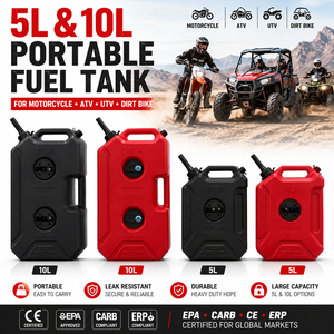 Réservoir de carburant portable Linda 5L 10L <span class=keywords><strong>pour</strong></span> <span class=keywords><strong>moto</strong></span>, VTT, UTV, <span class=keywords><strong>moto</strong></span> tout-terrain, certifié EPA CARB, bidon de carburant, jerrycan - Product Image 1