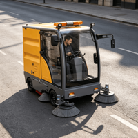 Balayeuse de rue commerciale autotractée à faible entretien, compatible OEM/ODM, directement de l'usine, pour parking