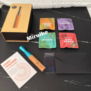 無煙吸入器禁煙スティック木製禁煙30日フレーバー空気吸入器植物ベースニコチンフリー無煙スティック - Product Image 5