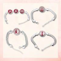 Bracelet en métal poli avec lettres grecques en relief, cadeau de célébration de la remise des diplômes, logo personnalisé, OEM ODM, usine professionnelle
