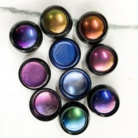 Pigment de fard à paupières caméléon chromé pressé de qualité cosmétique en gros pour maquillage